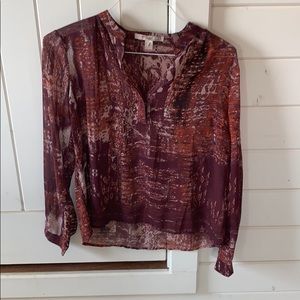 Maroon/orange blouse